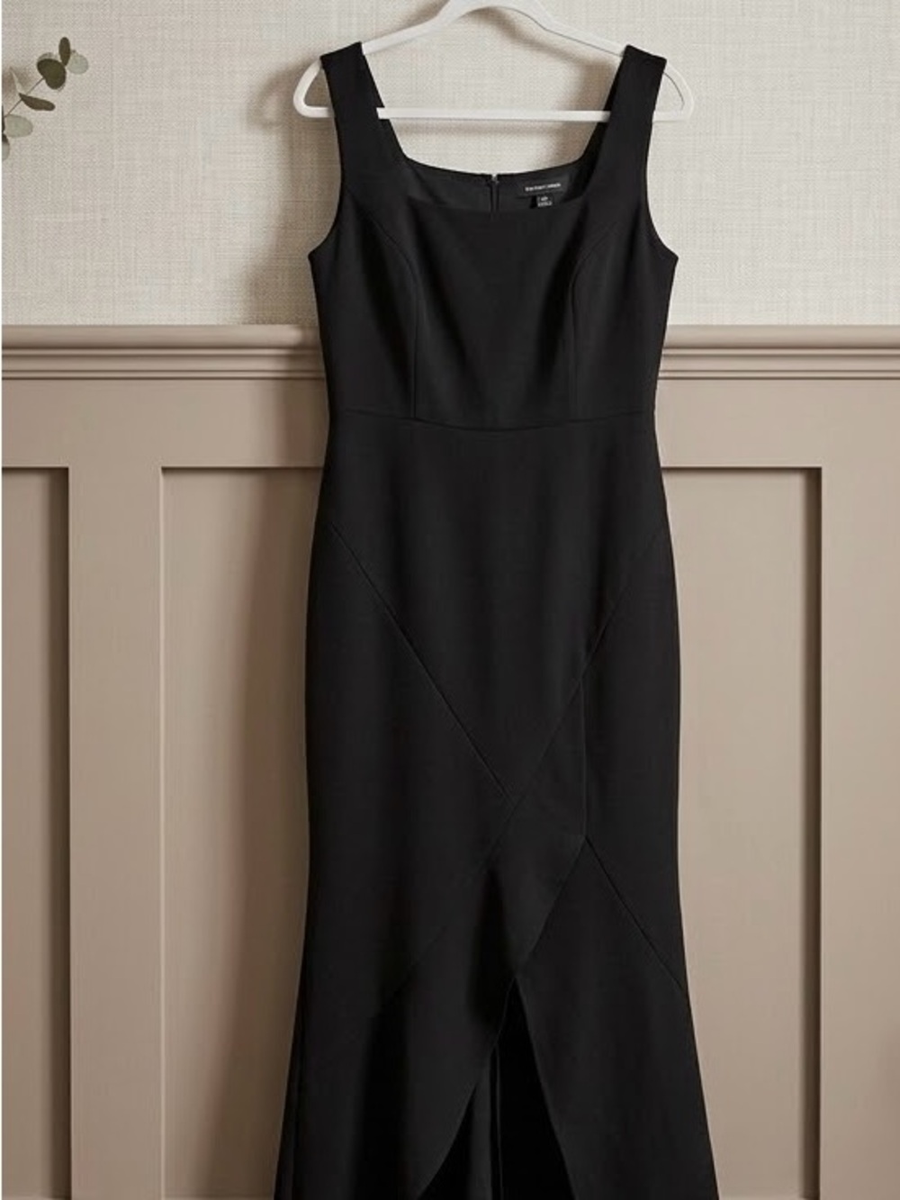 Elegant Black Maxi Sheath Dress by Banana Republic